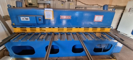 used guillotines, used 6mm shears, used sheet metal machinery, used fabrication machines, pearson hydraulic 6mm guillotines, metalwork machines, new shears, used guillotines