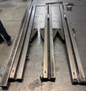 used edwards truecut squaring arm, used edwards truecut dd sheet support arms, new guillotine squaring arm, edwards pearson guillotine spare parts