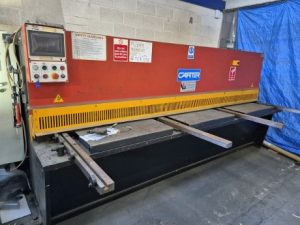 used 3 metre x 6mm guillotines, used 6mm shears, used carter 3 metre x 6mm guillotine, new guillotine blades, new shear blades, new guillotines, new fabrication machines