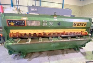 used 6mm guillotines, used Haco 3006 guillotine, used sheet metal shears, used fabrication machines, new guillotine shear, new guillotine shear blades, used 3 metre 6mm guillotines